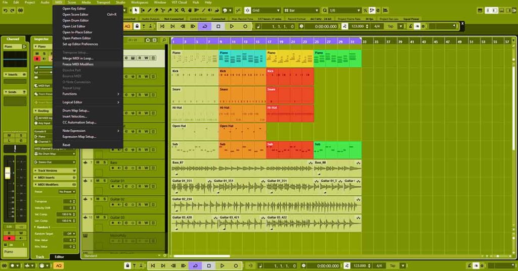 midi tracks